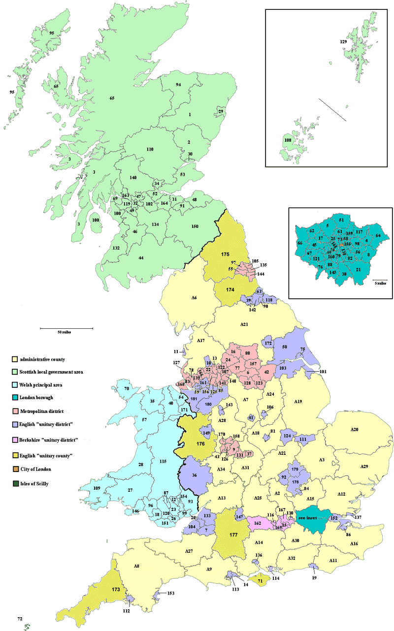 Local government areas of Britain